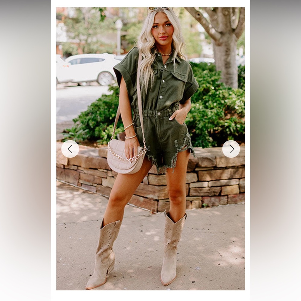 Denim Romper